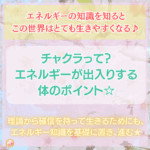 身体にある大きなエネルギー出入り口ポイント７つのチャクラについて
